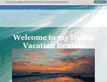 Tablet Screenshot of destincottage.com